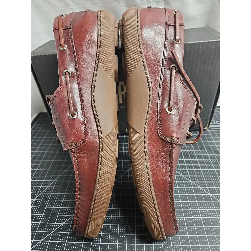 Frye Men's Mayer Boat Shoe, Bordeux,  leather upper‎ 13D